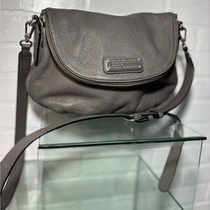 Marc by Marc Jacobs Gray pebbled leather crossbody